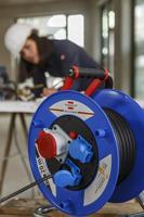 Brennenstuhl Kabelhaspel 20 mtr | IP44 | 5G2.5 | 400V | Voor de bouw | 1237990 - 1237990 - thumbnail