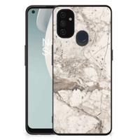 OnePlus Nord N100 Marmeren Print Telefoonhoesje Marmer Beige - thumbnail