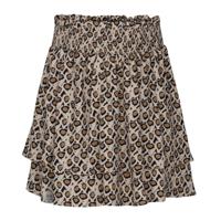 KIEstone winter rok meisjes - bruin panter - Ilse - thumbnail