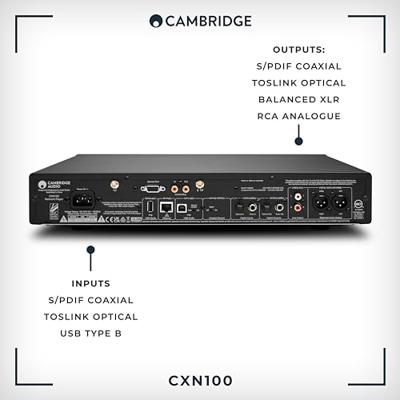 Cambridge Audio: CXN100 Muziekstreamer - Grijs - thumbnail