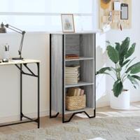 Boekenkast 50x31x106 cm bewerkt hout grijs sonoma eikenkleurig - thumbnail