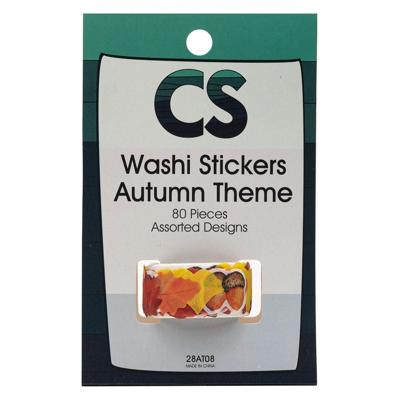Colorations - washi stickers herfstthema op rol, 80st. Colorations - washi stickers herfstthema op rol, 80st.