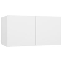 6-delige Tv-meubelset bewerkt hout wit - thumbnail