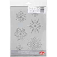 Viva Decor Flexibel sjabloon, sneeuwvlok, a4, vel 210x297 mm, 1 stuk - thumbnail