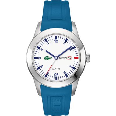 Lacoste horlogeband 2010630 / LC-11-1-14-2339 Rubber Blauw 22mm