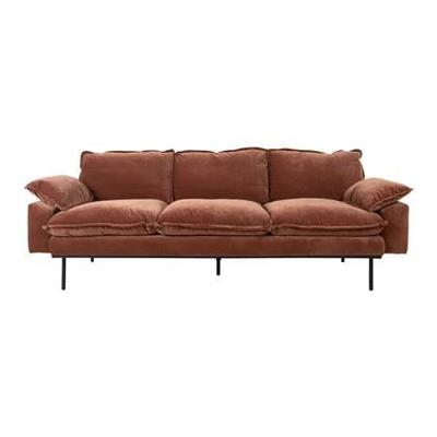 HKliving Retro Sofa 3-zitsbank - Royal Velvet - Magnolia