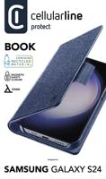 Cellularline BOOK3GALS24B Booklet Samsung Samsung Galaxy S24 Blauw Met standfunctie - thumbnail