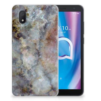 Alcatel 1B (2020) | TPU | Siliconen hoesje | Marmer Grijs
