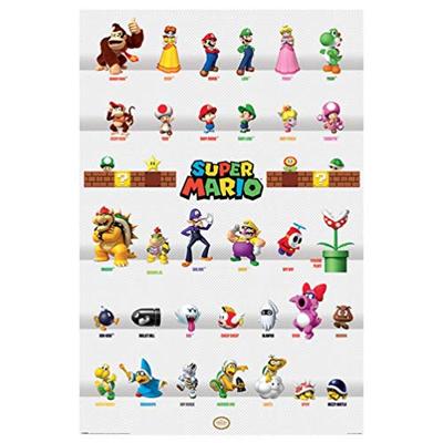 Poster Super Mario - Character Parade 61x91,5cm Poster Super Mario - Character Parade 61x91,5cm