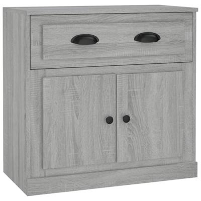 Dressoir 70x35,5x67,5 cm bewerkt hout grijs sonoma eikenkleurig Dressoir 70x35,5x67,5 cm bewerkt hout grijs sonoma eikenkleurig