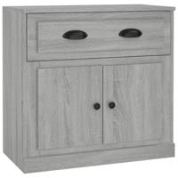 Dressoir 70x35,5x67,5 cm bewerkt hout grijs sonoma eikenkleurig - thumbnail