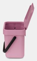 Brabantia Sort & Go afvalemmer 3 liter Lilac Pink - thumbnail