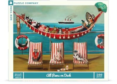 New York Puzzle Company Alle poten aan dek - 500 stukjes New York Puzzle Company Alle poten aan dek - 500 stukjes