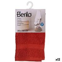 Badhanddoek Berilo Tegel 80 % katoen 20 % Polyester 30 x 50 cm (12 Stuks) - thumbnail