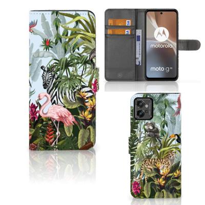 Telefoonhoesje | Met pasjeshouder | voor Motorola Moto G32 Jungle Telefoonhoesje | Met pasjeshouder | voor Motorola Moto G32 Jungle