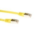 ACT Gele 2 meter LSZH F/UTP CAT5E patchkabel met RJ45 connectoren - thumbnail