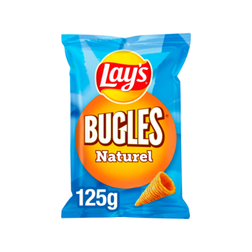 Lay's Bugles Naturel Zout Chips 125 g bij Jumbo