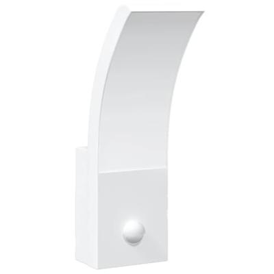 VidaXL Buitenwandlampen 2 st led met sensors gegoten aluminium wit VidaXL Buitenwandlampen 2 st led met sensors gegoten aluminium wit