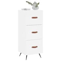 Dressoir 34,5x34x90 cm bewerkt hout wit - thumbnail