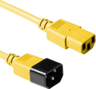 ACT AK5432 Voedingskabel C13/C14 Geel - 5 meter