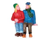 Lemax chatting together kerstdorp figuur type 2 2015 - thumbnail