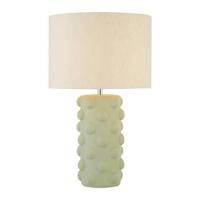 Searchlight Schemerlamp Tablu groen met grijze kap EU60194 - thumbnail