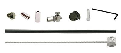Elvedes kabelset rollerbrake brim85/55/45 achterzijde zilver