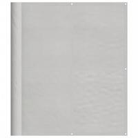VidaXL Balkonscherm 120x600 cm 100% oxford polyester lichtgrijs - thumbnail