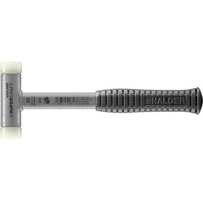 Halder Kunststofhamer | lengte 290 mm hoofd-d. 30 mm | stalen buis terugslagvrij | hard nylon wit | 1 stuk - 3377.030 - 3377.030 Halder Kunststofhamer | lengte 290 mm hoofd-d. 30 mm | stalen buis terugslagvrij | hard nylon wit | 1 stuk - 3377.030 - 3377.030