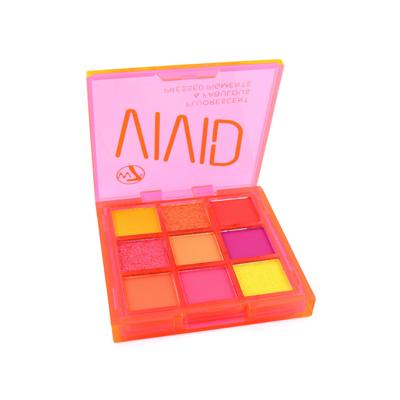 W7 Vivid Pressed Pigment Oogschaduw Palette - Outrageous Orange W7 Vivid Pressed Pigment Oogschaduw Palette - Outrageous Orange