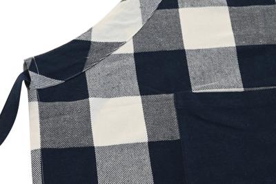 Schort met Buidelzak DKD Home Decor 70 x 1 x 85 cm Blauw Katoen Wit