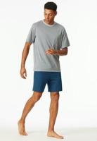 Schiesser Schiesser Pyjama Short silver 181155 56/XXL - thumbnail