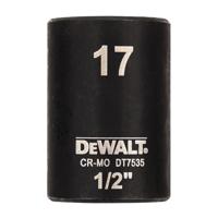 DeWalt Accessoires Impact dop 17mm 1/2" (Kort - 38mm) - DT7535-QZ - thumbnail