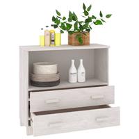 Dressoir 85x35x80 cm massief grenenhout wit - thumbnail