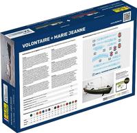 Heller 85604 VOLONTAIRE MARIE + MARIE JEANNE Twinset Bouwpakket Schaal 1:200 boot - thumbnail