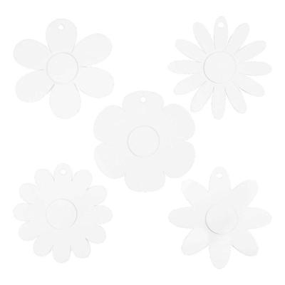 Creativ Company Bloemen, d 20 cm, 400 gr, wit, 5x3 stuk/ 1 doos