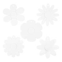 Creativ Company Bloemen, d 20 cm, 400 gr, wit, 5x3 stuk/ 1 doos - thumbnail