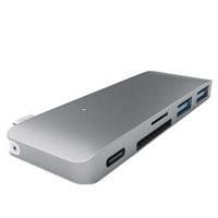 SATECHI USB-C Pass-Through Combo Hub – Compatibel Met 2020/2018 iPad Pro/MacBook Pro En Meer - Niet ondersteund op Apple M1 Mac-apparaten (Spacegrijs) - thumbnail