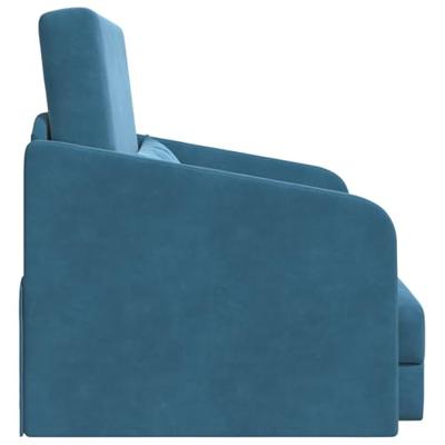Slaapbank Blauw 65 x 80 x 83 cm Fluweel