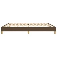 Bedframe zonder matras stof donkerbruin 200x200 cm - thumbnail