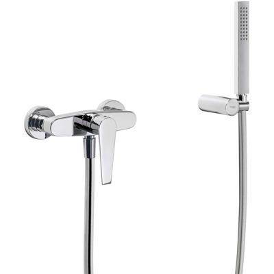 Douchekraan Tres Class | Opbouw | Mengkraan | 1-weg | hoh 15 cm | 1-hendel | Rond | Chroom
