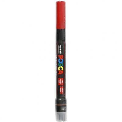 Paintmarker Uni POSCA PCF350 Brush 1-10mm rood Paintmarker Uni POSCA PCF350 Brush 1-10mm rood