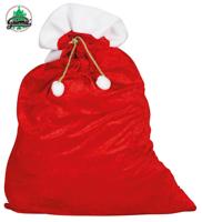 Fluwelen zak Kerstman 60x100cm - thumbnail