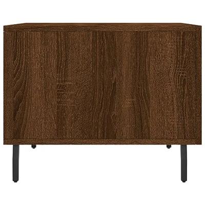 Salontafel 50x50x40 cm bewerkt hout bruin eikenkleur