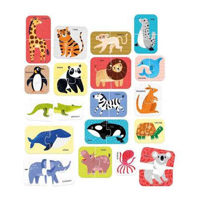 Banana Panda - puzzelparen wilde dieren - 18dlg. Banana Panda - puzzelparen wilde dieren - 18dlg.