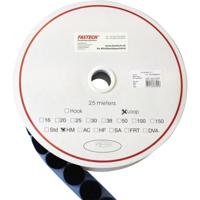FASTECH® Klittenband punt Om vast te plakken Hotmelt Lusdeel (Ø x l) 20 mm x 5 m Zwart 5 m - thumbnail