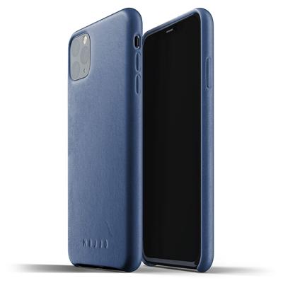 Mujjo Leather Case iPhone 11 Pro Max blauw