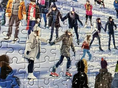 Skating at Somerset House Puzzel 1000 Stukjes