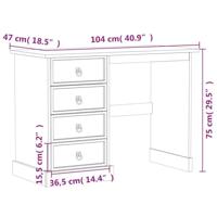 Kaptafel Corona 104x47x75 cm massief grenenhout - thumbnail