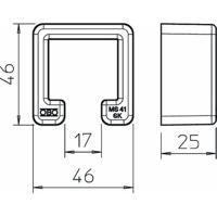 OBO Bettermann 1122900 Beschermkap (l x b) 46.3 mm x 45.8 mm 25 stuk(s) - thumbnail